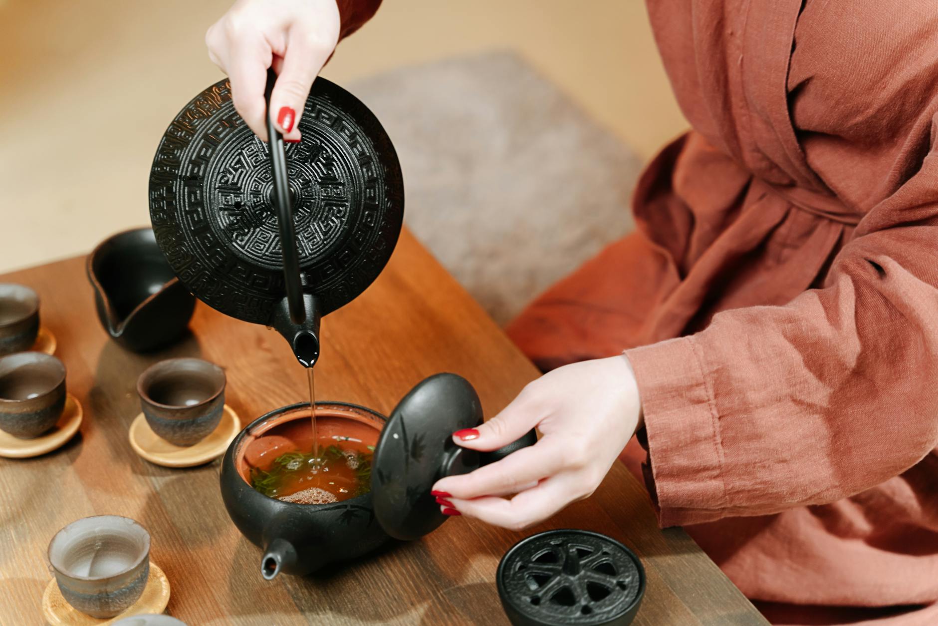 Tasse de thé et tasse de café avec carafe filtrante ALTHY
